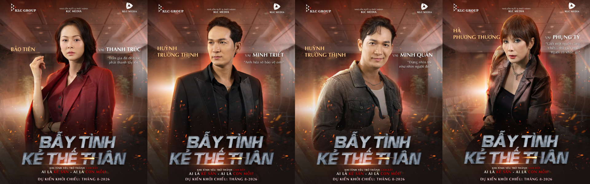 Dàn nhân vật chính trong Bẫy Tình Kẻ Thế Thân
